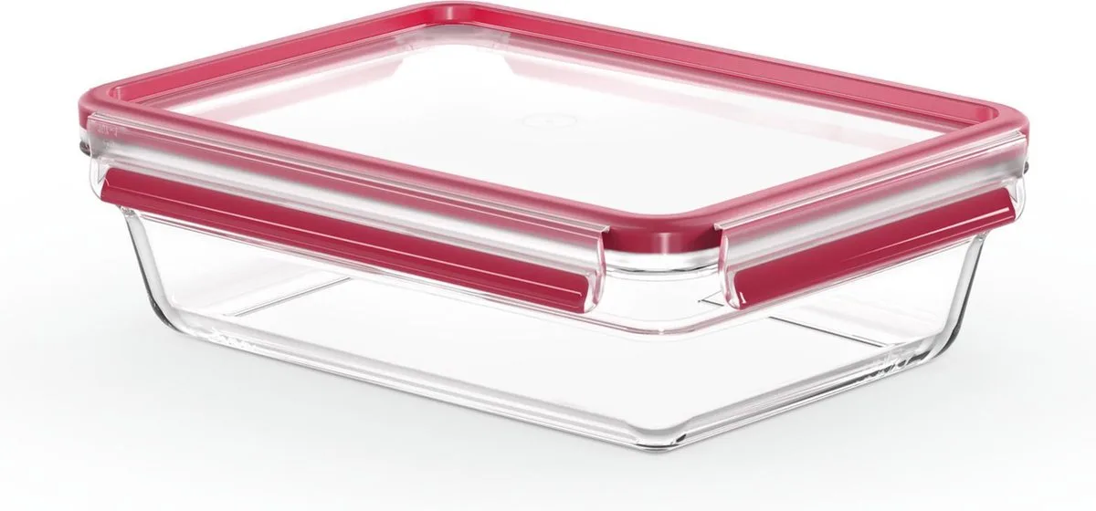 MasterSeal Glass - Vershouddoos - 1,8L - Glas - Luchtdicht van Tefal in Rood – productfoto