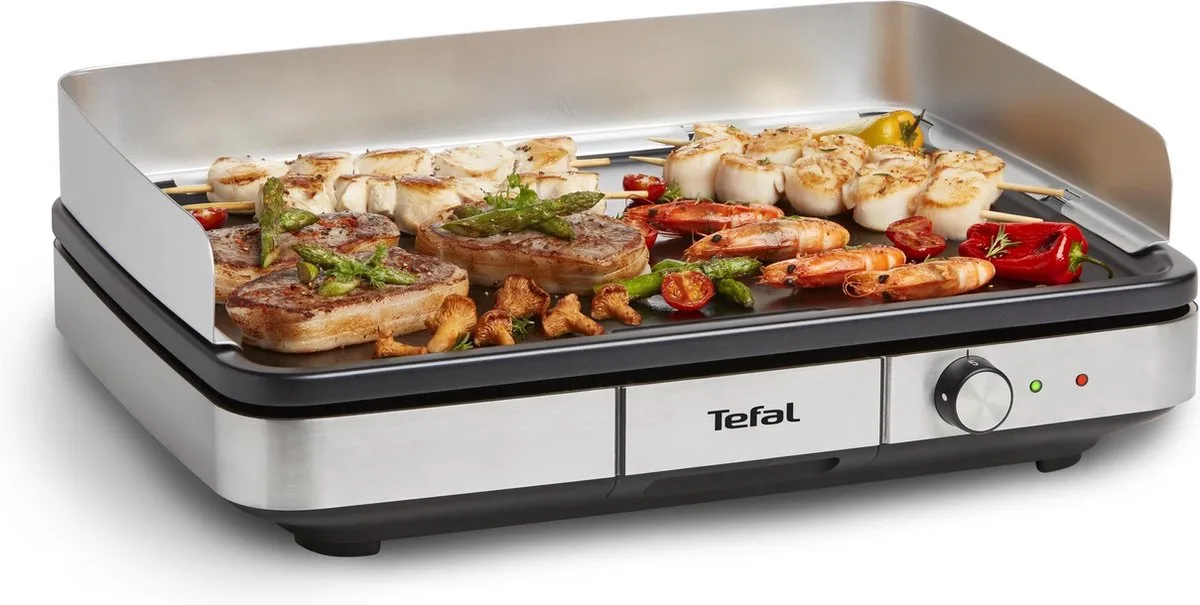 Maxi Plancha CB690D - Grillplaat - XXL Bakoppervlak - 2300W - Anti-aanbaklaag - RVS van Tefal in Zwart – productfoto