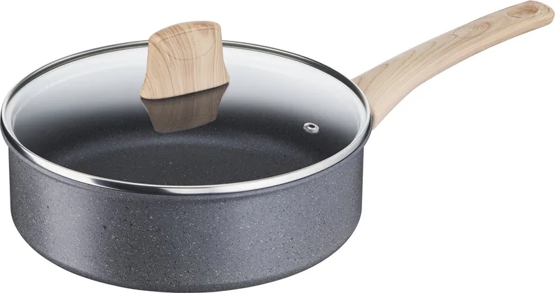 Natural Force - Hapjespan - Ø 24 cm - Inclusief Deksel - Inductie by Tefal in Grey – product photo
