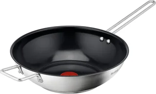 Nordica Keramische Wokpan 28 cm - PFAS-vrij - RVS - Geschikt voor Inductie de Tefal en Argent – photo produit 1 sur 5