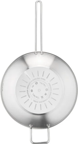 Nordica Keramische Wokpan 28 cm - PFAS-vrij - RVS - Geschikt voor Inductie de Tefal en Argent – photo produit 3 sur 5