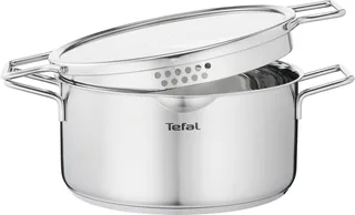 Nordica - Pannenset - 3-delig - Inductie - RVS - Geschikt voor alle warmtebronnen de Tefal en Argent – photo produit 4 sur 5