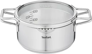 Nordica - Pannenset - 3-delig - Inductie - RVS - Geschikt voor alle warmtebronnen de Tefal en Argent – photo produit 3 sur 5