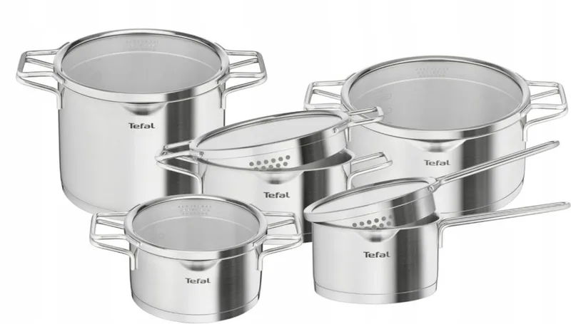 Nordica Pannenset RVS Inductie 10 Delig by Tefal in Silver – product photo