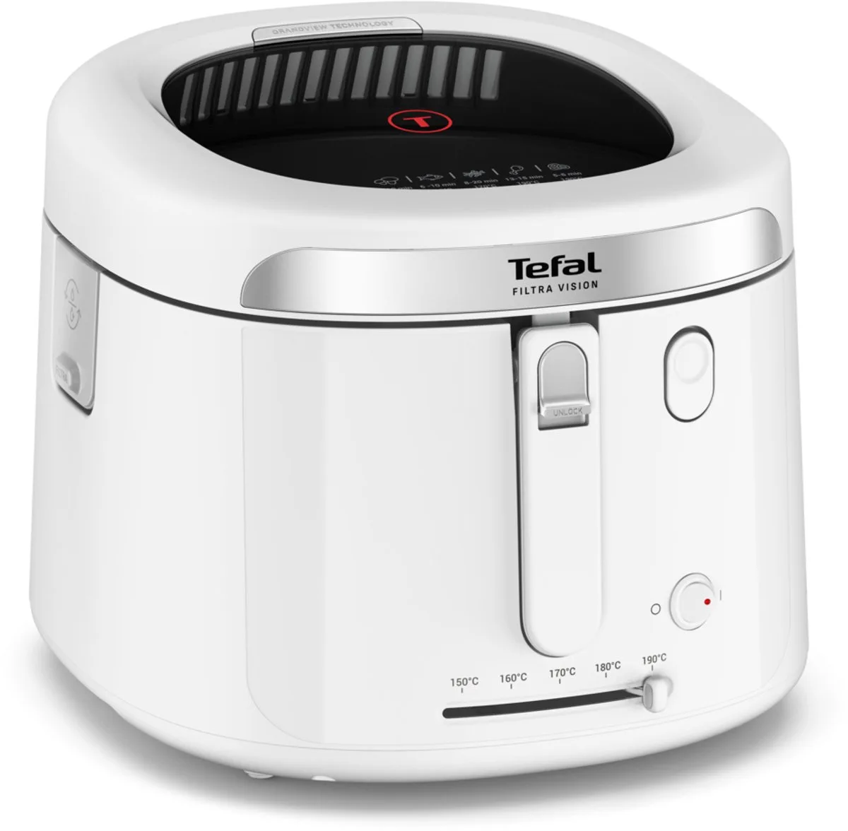 One New FF2541 - Frituurpan - 2.1L - 1900W - Filtra Vision - Tot 4 Personen van Tefal in Wit – productfoto