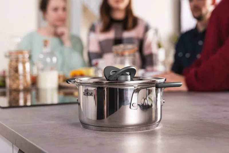 Opti'Space Pannenset 3-delig (steelpan 16 cm, kookpan 20/24 cm) G7376S44 von Tefal in Roestvrijstaal – Produktfoto 2 von 5