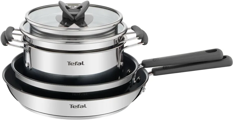 Opti'Space Pannenset 4-delig - Inductie by Tefal in Black – product photo