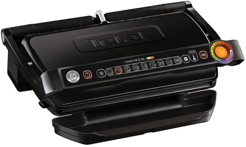 Optigrill+ XL GC 7228 - Intelligente Contactgrill - Groot grilloppervlak - 9 automatische kookprogramma’s - 2000W - Zwart by Tefal in Black, Silver – product photo