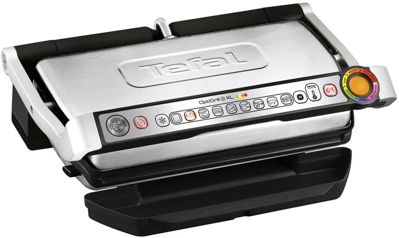 OptiGrill XL GC724D12 - Intelligente Contactgrill - 9 Automatische Programma's - Gaarheidsindicator - Groot Grilloppervlak - 2000W de Tefal en Rvs – photo produit 1 sur 2