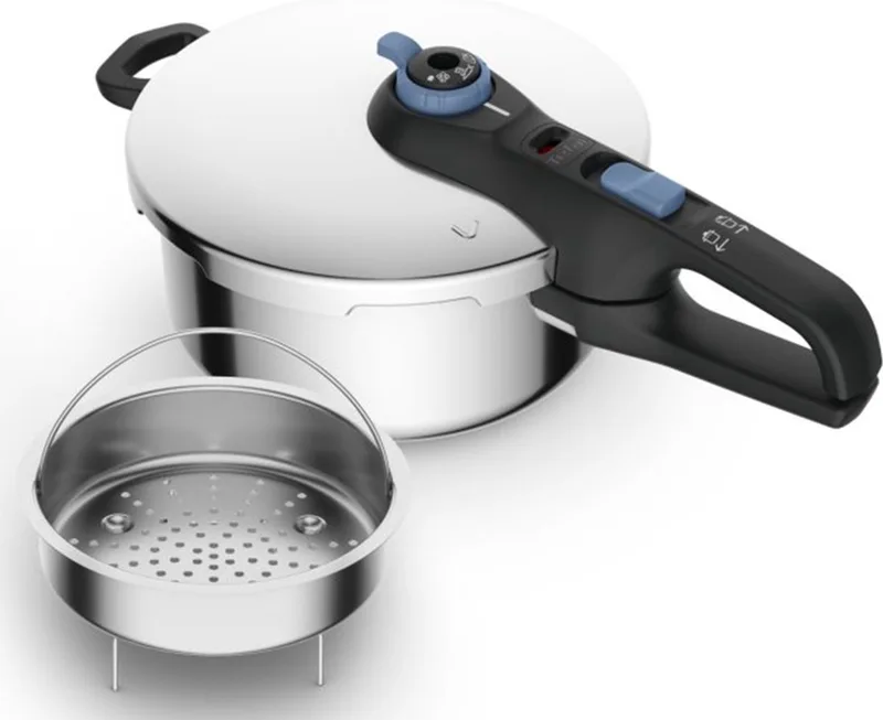 P2580402 - Secure Trendy - Snelkookpan - 4L by Tefal in Black, Aqua – product photo
