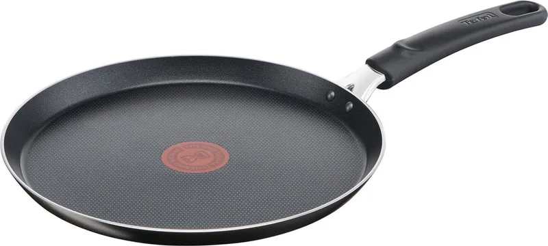 Pannenkoekenpan Cook & Clean 25 Cm - NIET geschikt voor inductie von Tefal in Schwarz – Produktfoto
