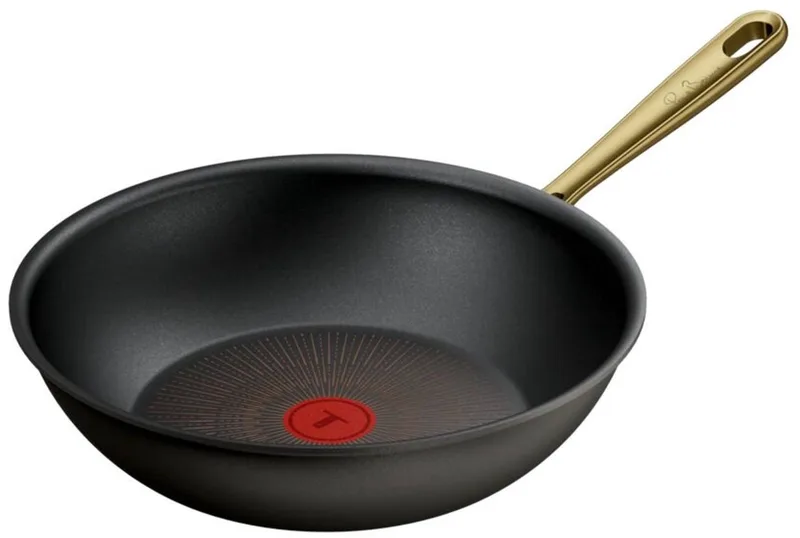 Paul Bocuse Wokpan 28 cm – G3371902 by Tefal in Zwart met goudkleurige handgreep – product photo