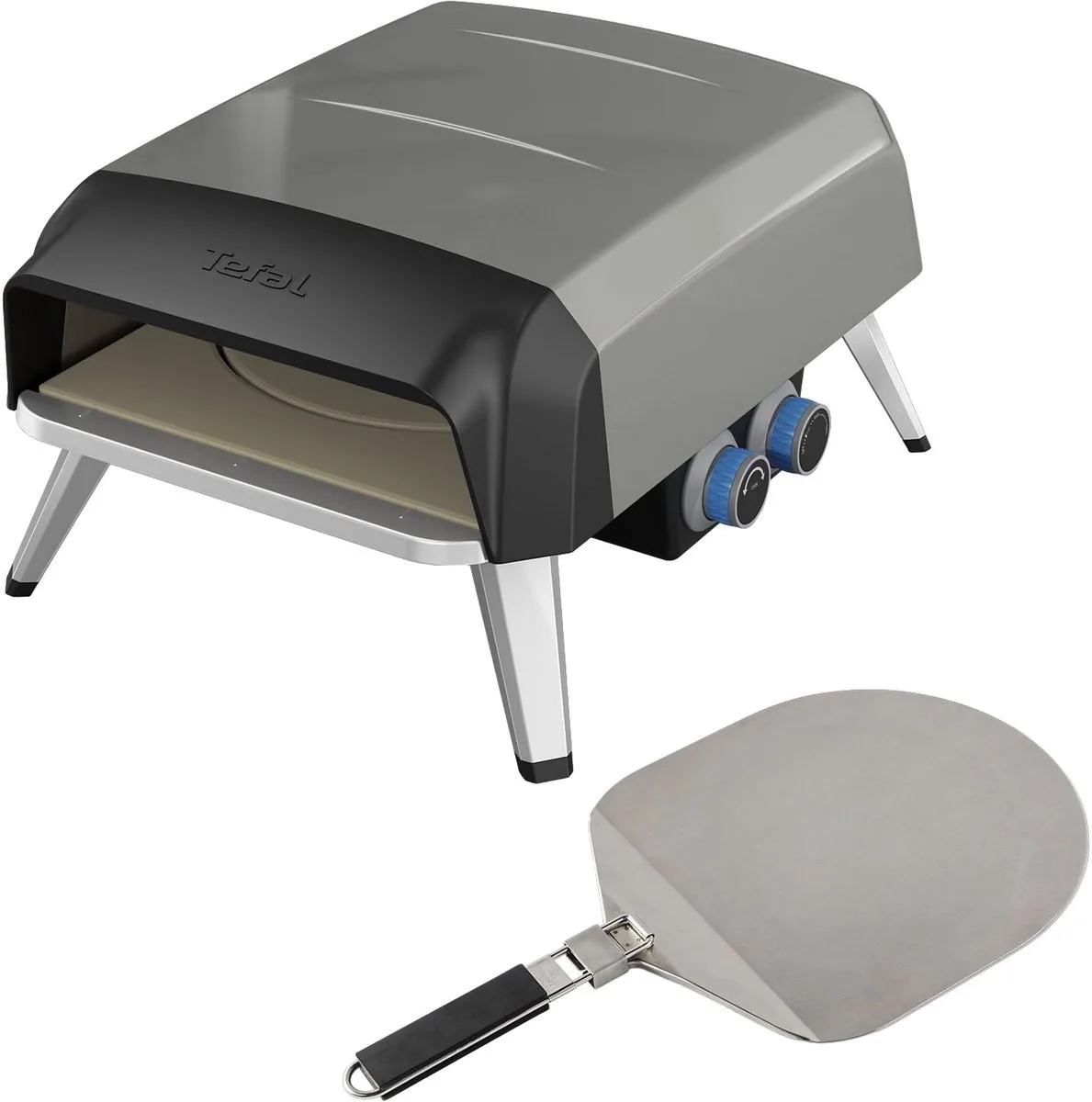 Pizza Pronto JM4120 pizza oven op gas + pizzaschep van Tefal in Zwart – productfoto