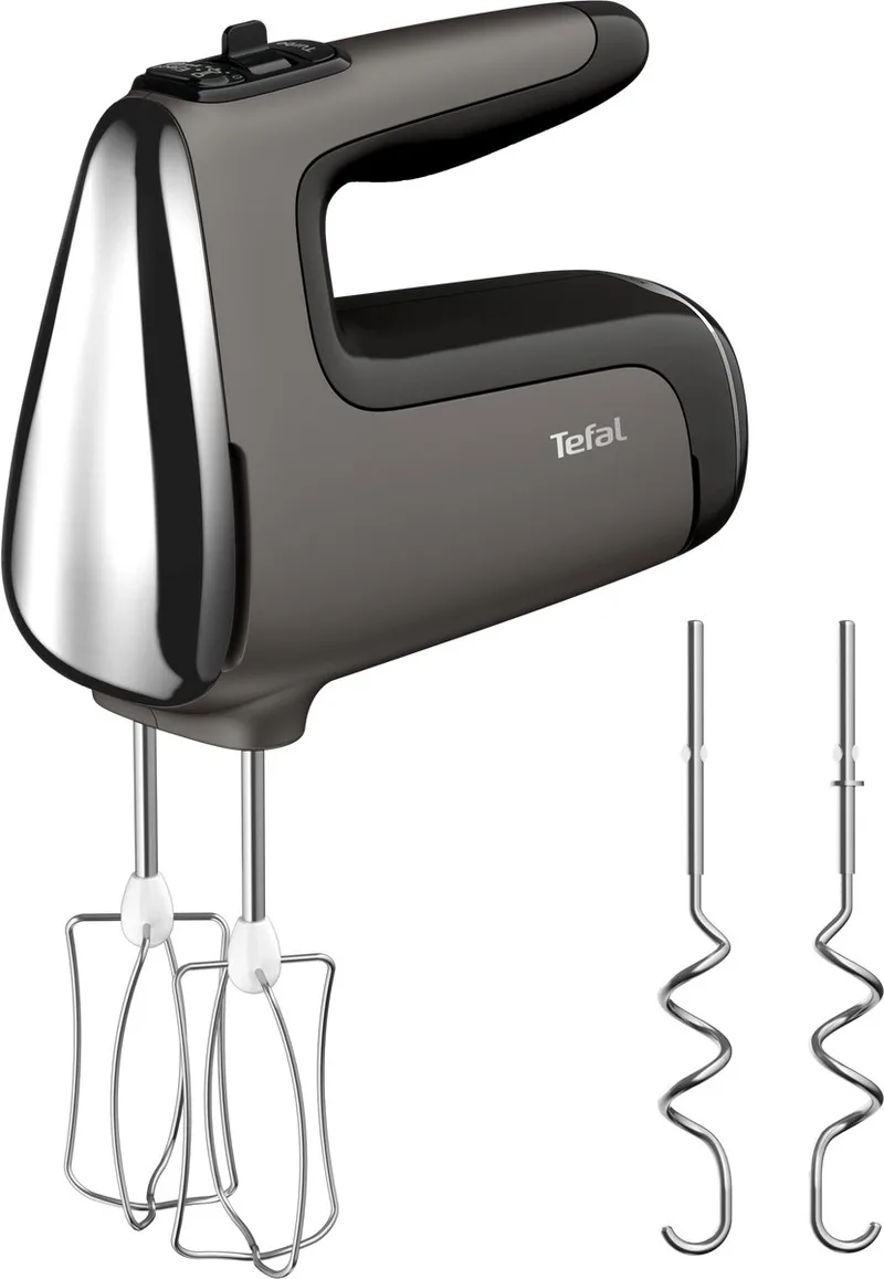 Powermix Silence HT660E - Handmixer - 850W - Stilste & Krachtigste - Ergonomische Handgreep by Tefal in Donker Grijs – product photo