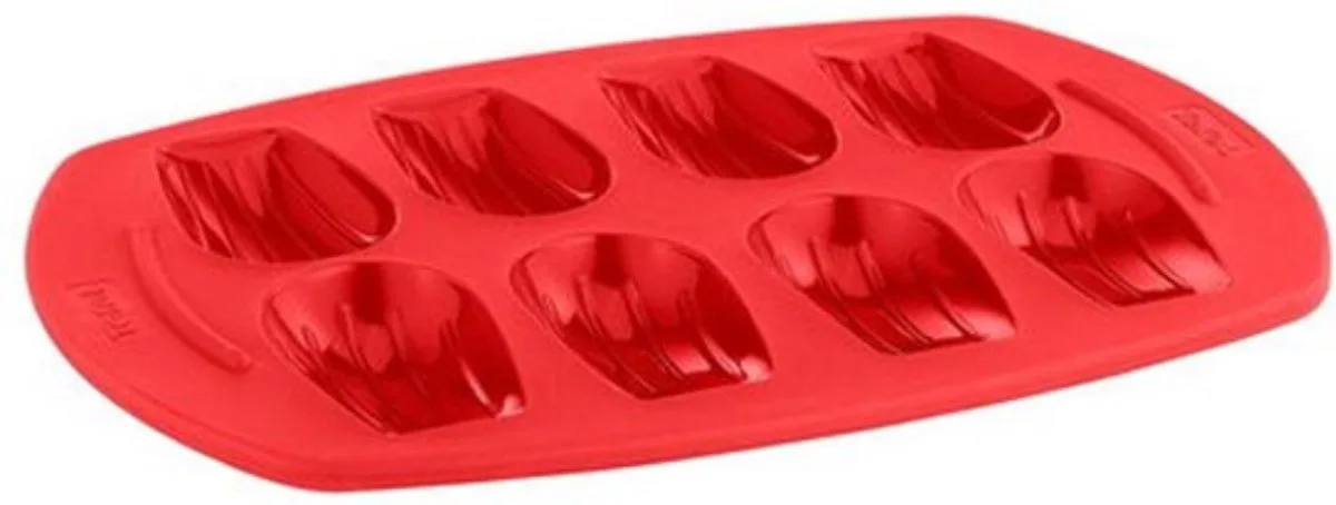Pro Flex Siliconen Bakvorm voor 8 Madeliefjes, Stevige ring voor makkelijk vastpakken by Tefal in Red – product photo