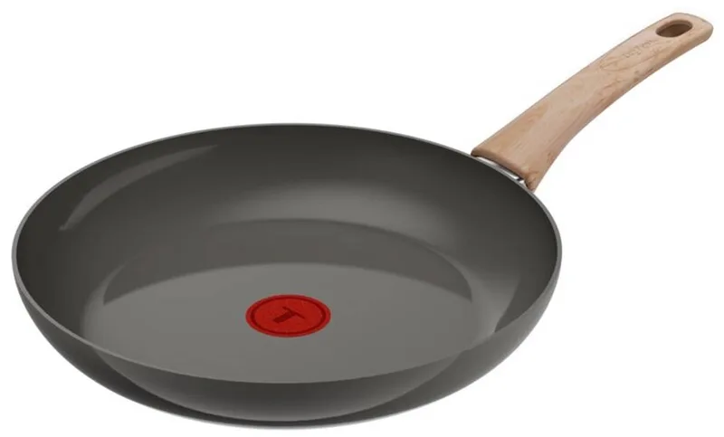 Renew G0210602 – Keramische braadpan – 28 cm - Inductie de Tefal en Gris, Houtlook handgreep – photo produit
