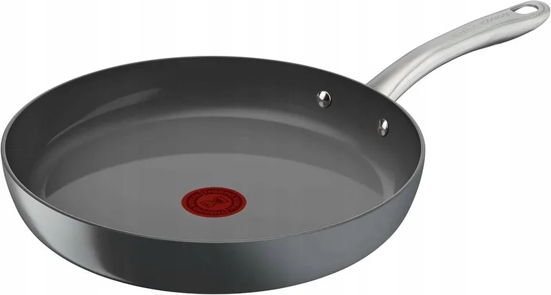 Renew Koekenpan 30 cm Keramisch met Thermo-Signal von Tefal in Grau – Produktfoto