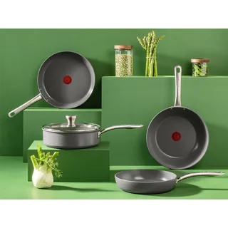 Renew+ Koekenpan - Ø28 cm - Keramisch - PFAS-vrij - Geschikt voor Inductie von Tefal in Grau – Produktfoto 6 von 6
