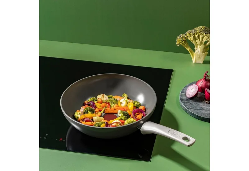 Renew ON - Wokpan - Ø28 cm - Keramisch - PFAS-vrij - Geschikt voor Inductie de Tefal en Gris – photo produit 5 sur 5