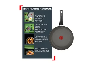 Renewal Keramische Koekenpan 24 cm - Geschikt voor inductie - Gerecycled aluminium by Tefal in Grey – product photo 3 of 3