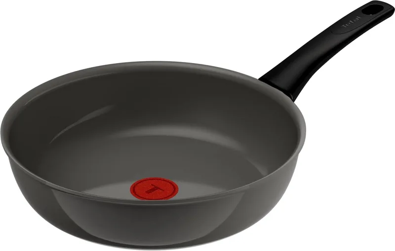 Renewal Keramische Wokpan 26 cm - Geschikt voor inductie - Gerecycled aluminium van Tefal in Grijs – productfoto