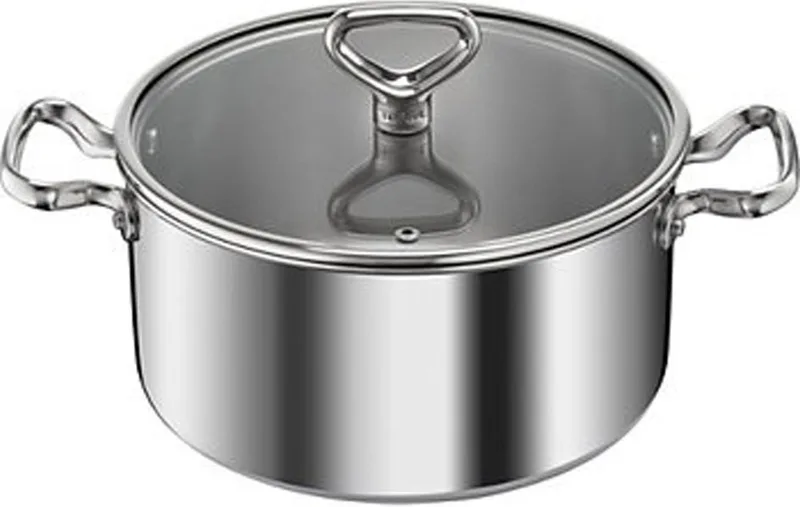 Reserve Collection Hoogwaardig Aluminium Kookpan Met Deksel - 24 cm von Tefal in Chrom – Produktfoto