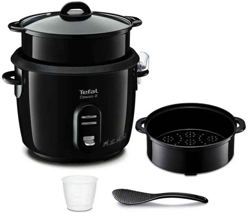 RK1038 - Rijstkoker - 1,8 L - Geschikt voor Grote Porties - Automatische Warmhoudfunctie - Uitneembare binnenpan met anti-aanbaklaag från Tefal i Svart – produktbild