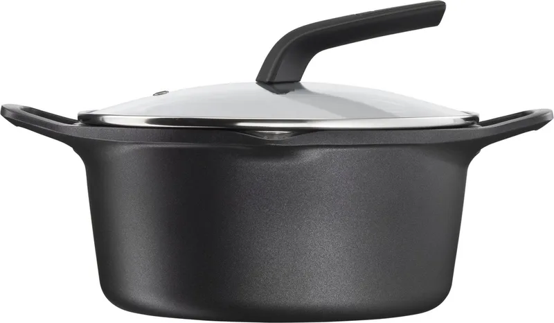 Robusto - Braadpan - Ø24 cm - Inclusief Deksel - Inductie - Robuust von Tefal in Schwarz – Produktfoto