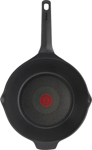 Robusto - Wokpan - Ø 28 cm - Geschikt voor Inductie - RVS - Anti-aanbaklaag von Tefal in Schwarz – Produktfoto 2 von 5