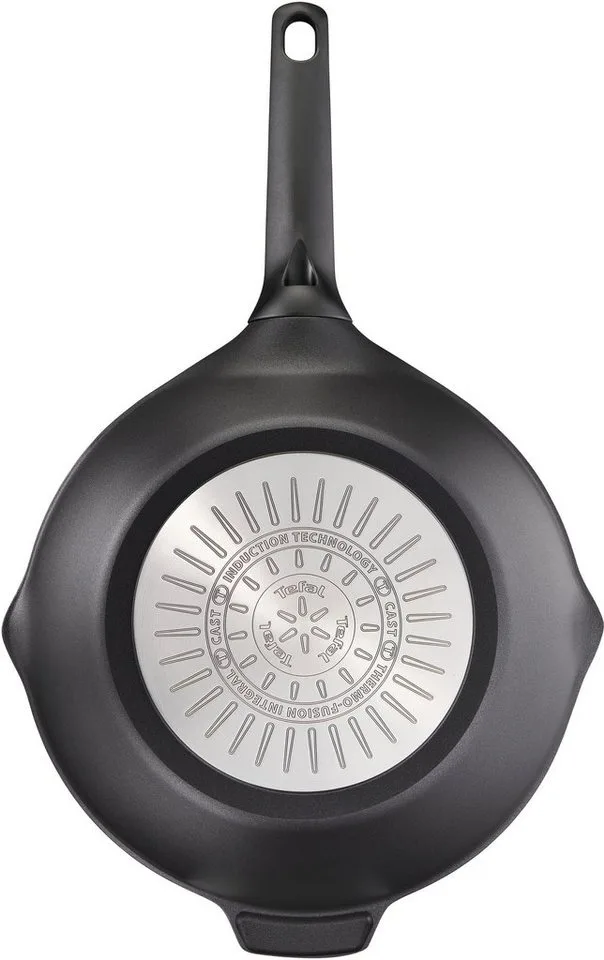 Robusto - Wokpan - Ø 28 cm - Geschikt voor Inductie - RVS - Anti-aanbaklaag von Tefal in Schwarz – Produktfoto 3 von 5