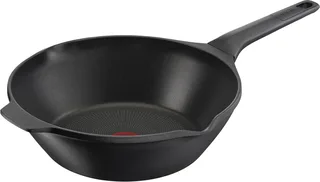 Robusto - Wokpan - Ø 28 cm - Geschikt voor Inductie - RVS - Anti-aanbaklaag von Tefal in Schwarz – Produktfoto 1 von 5