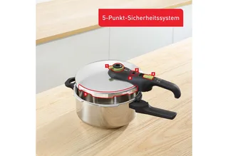 Secure 5 Trendy - Snelkookpan - 4L - Geschikt voor Inductie - Veiligheidsslot - Compact by Tefal in Silver – product photo 4 of 5