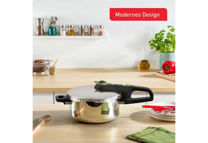 Secure 5 Trendy - Snelkookpan - 4L - Geschikt voor Inductie - Veiligheidsslot - Compact by Tefal in Silver – product photo 5 of 5