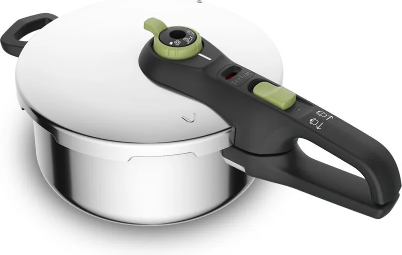 Secure 5 Trendy - Snelkookpan - 4L - Geschikt voor Inductie - Veiligheidsslot - Compact by Tefal in Silver – product photo 1 of 5