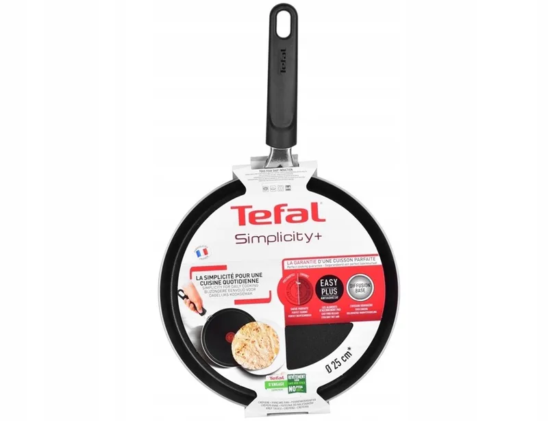 Simplicity+ Koekenpan 25cm - Anti-aanbak, Gelijkmatige Warmte by Tefal in Black – product photo