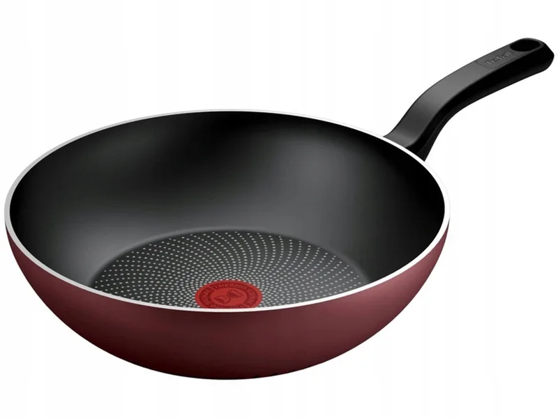 Simply Cook Wokpan 28 cm - Lichtgewicht & Snel Verwarmend by Tefal in Red – product photo