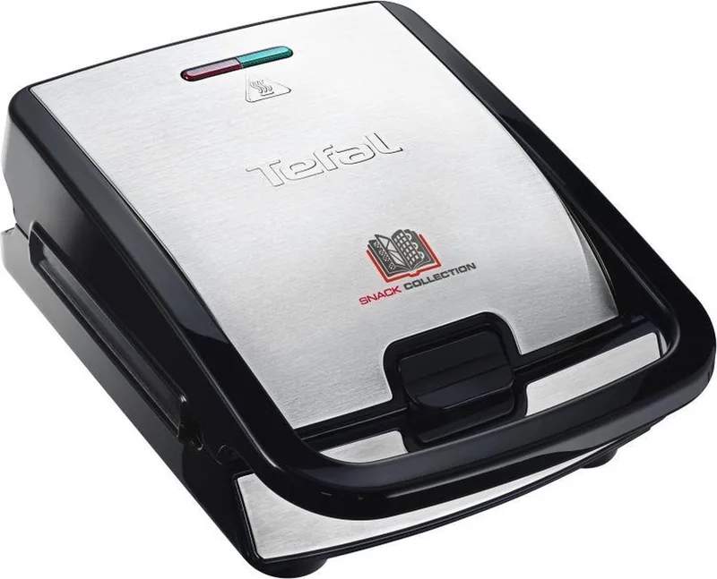 Snack Collection SW853D12 - Tosti ijzer/wafelijzer - incl. 2 platen by Tefal in Black, Roestvrijstaal – product photo