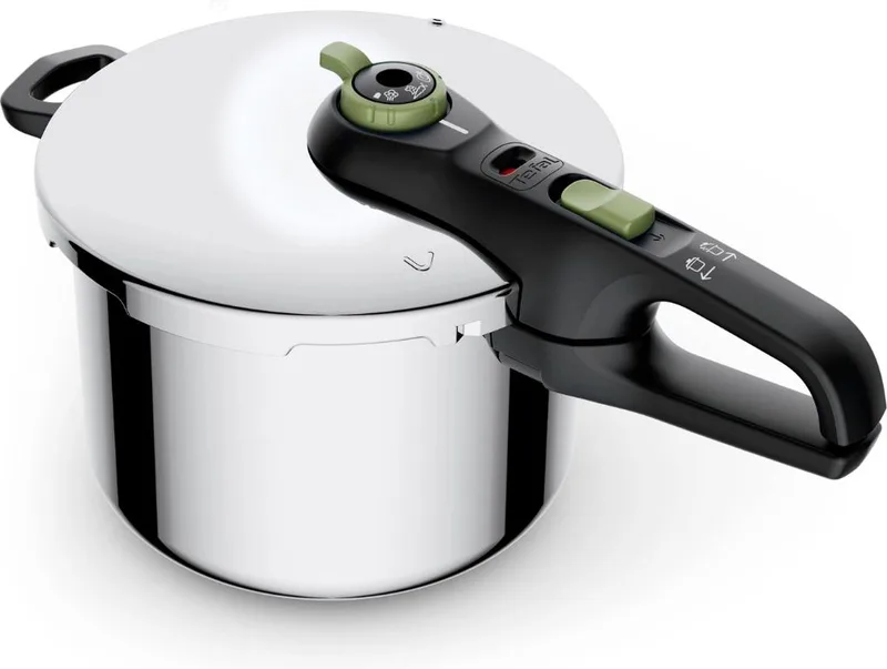 Snelkookpan - 6 liter - Pressure Cooker - Geschikt voor alle warmtebronnen - RVS by Tefal in Silver – product photo