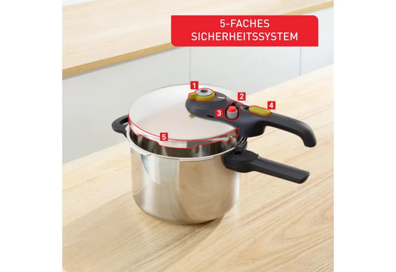 Snelkookpan Secure5 NEO - 6 L by Tefal in Silver – product photo 4 of 5