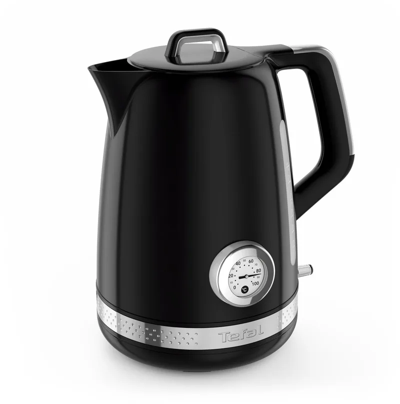 Soleil KO3558 - Waterkoker - 1.7L - Temperatuurweergave - Anti-kalkfilter by Tefal in Black – product photo