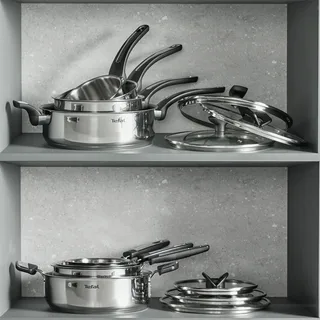 Space Emotion+ - Hapjespan met Deksel - 26 cm - RVS - Geschikt voor Inductie by Tefal in Silver – product photo 5 of 6