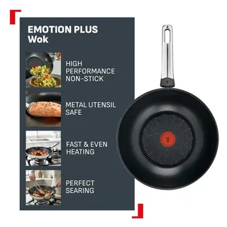 Space Emotion+ - Wokpan 28 cm - RVS - Geschikt voor Inductie by Tefal in Silver – product photo 2 of 6