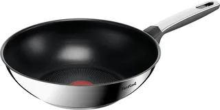 Space Emotion+ - Wokpan 28 cm - RVS - Geschikt voor Inductie by Tefal in Silver – product photo 1 of 6