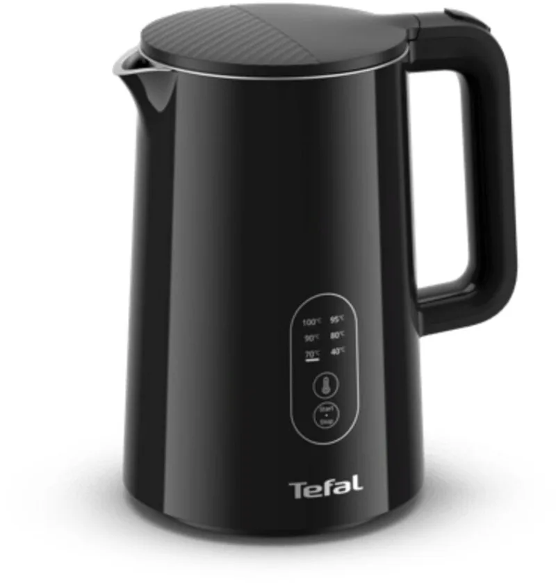 Thermo Protect KO6518 - Waterkoker - 1,5L - Dubbele Wand - 6 temperaturen - 2200W von Tefal in Schwarz – Produktfoto