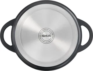 Trattoria - Braadpan - Ø28 cm - Inclusief Deksel - Gietijzer - Geschikt voor Inductie de Tefal en Noir – photo produit 3 sur 5