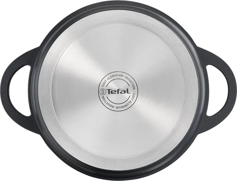 Trattoria - Braadpan - Ø28 cm - Inclusief Deksel - Gietijzer - Geschikt voor Inductie de Tefal en Noir – photo produit 3 sur 5