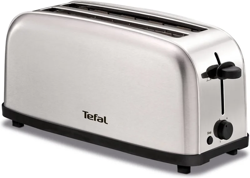 Ultra Mini TL330D - Broodrooster - 4 Sneden brood - Compact - 6 Bruiningsniveau's - Uitneembare kruimellade de Tefal en Rvs – photo produit