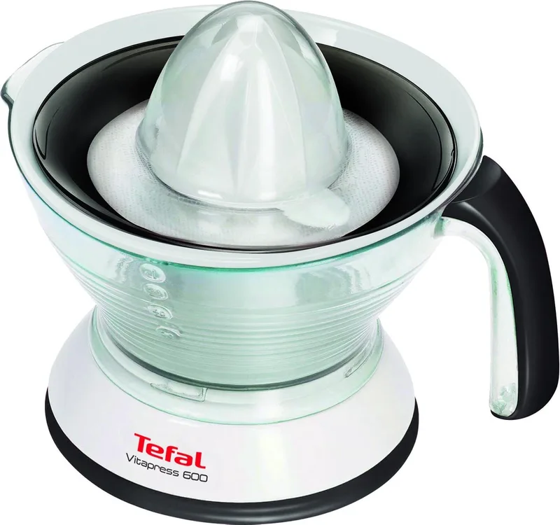 Vitapress ZP3001 - Elektrische Citruspers - Compact - Anti-drup - Pulpcontrole by Tefal in Grey, White – product photo