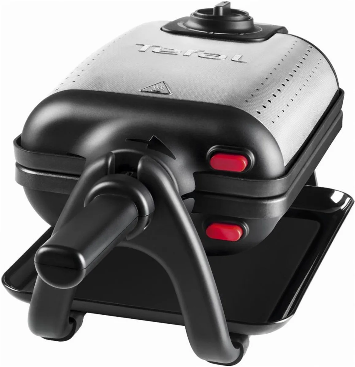 Wafelijzer XL van Tefal in Zwart, Stainless steel – productfoto