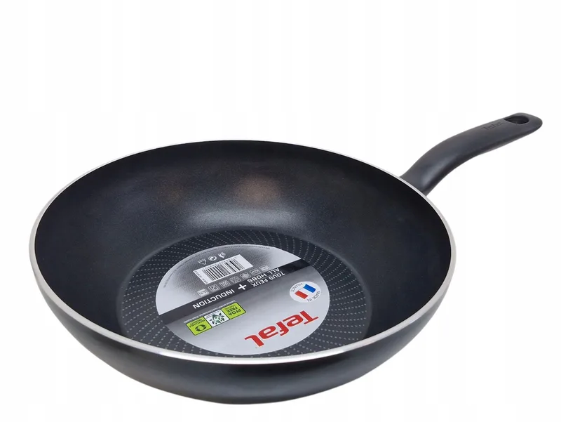 Wok Pan 28cm Titanium Coating - Geschikt voor Inductie van Tefal in Zwart – productfoto